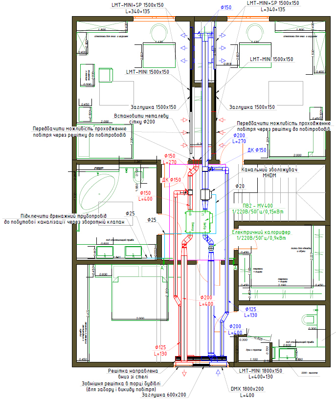 схема вентиляции